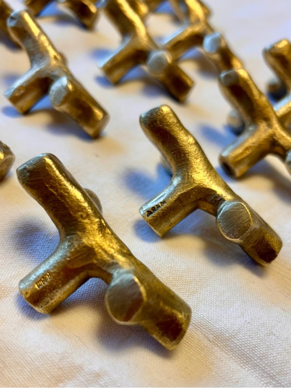 Michael Aram Gold Branch Twig Drawer Cabinet Pulls - Picture 4 of 5